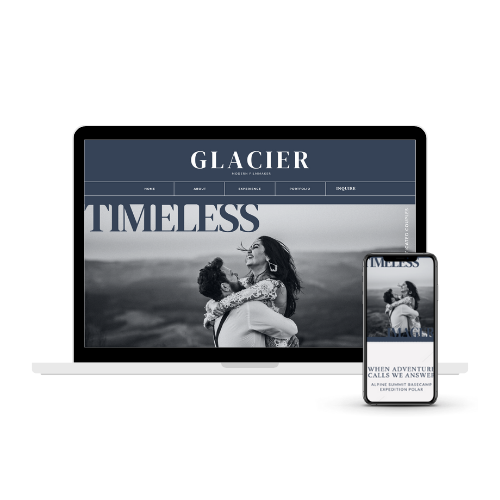 Glacier Website Template Only