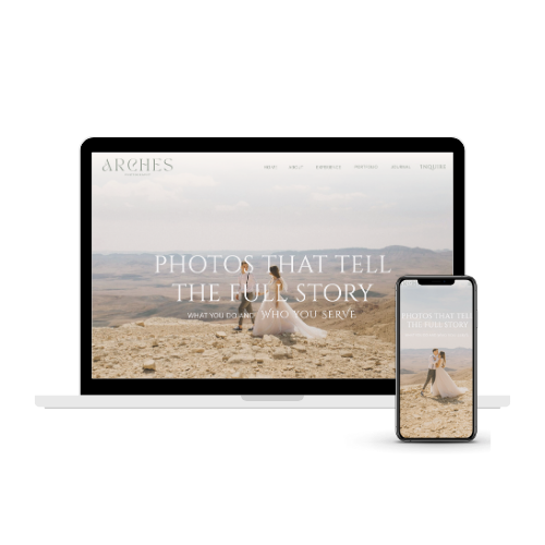 Arches Website Template with Copywriting Kit