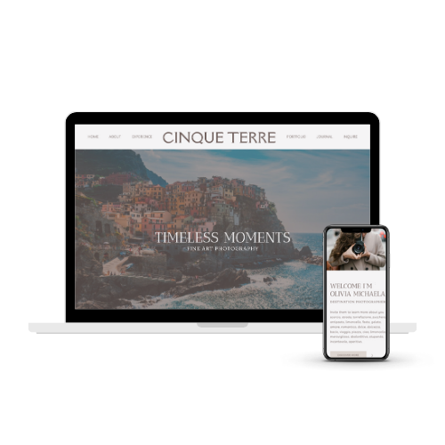 Cinque Terre Website Template with Copywriting Kit